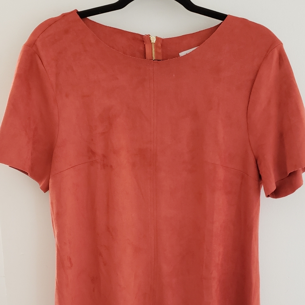 Pink/orange dress with back zipper- size L